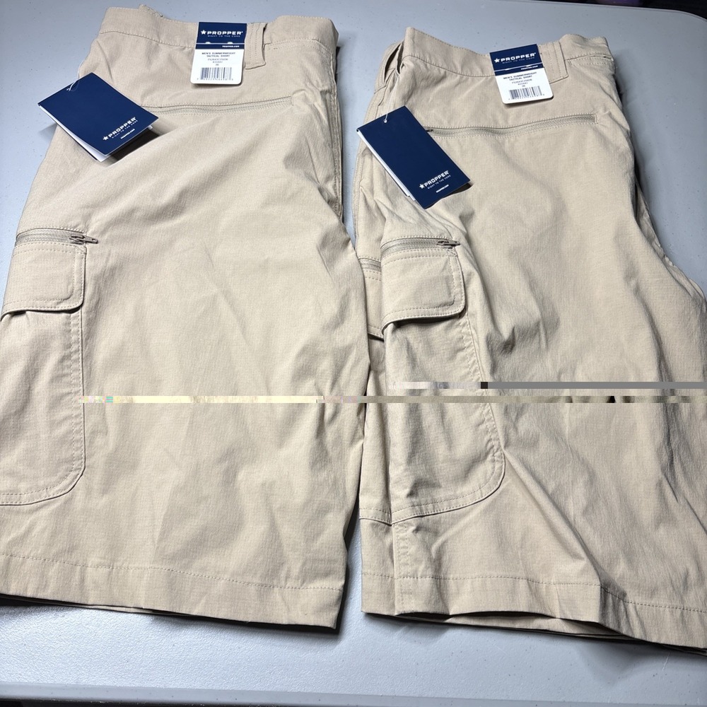 Propper Lot Of 2 Men's 10" Tactical Summerweight Shorts Tan F52643 Size 36